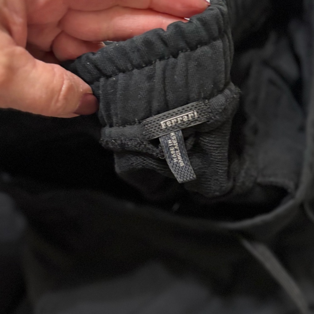 Ladies Ferrari Black Jogger Pants - Picture 6 of 6